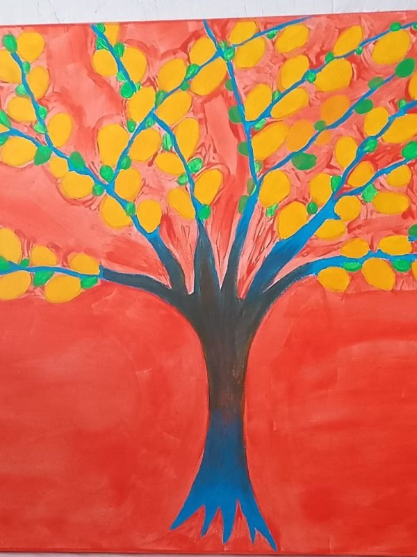 ÁRBOL DE LAS UVAS DE ORO (100 x 50cm)